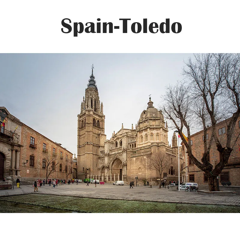 Испания-Толедо деревянные головоломки 1500 частей взрослые дети пейзаж Обучающие