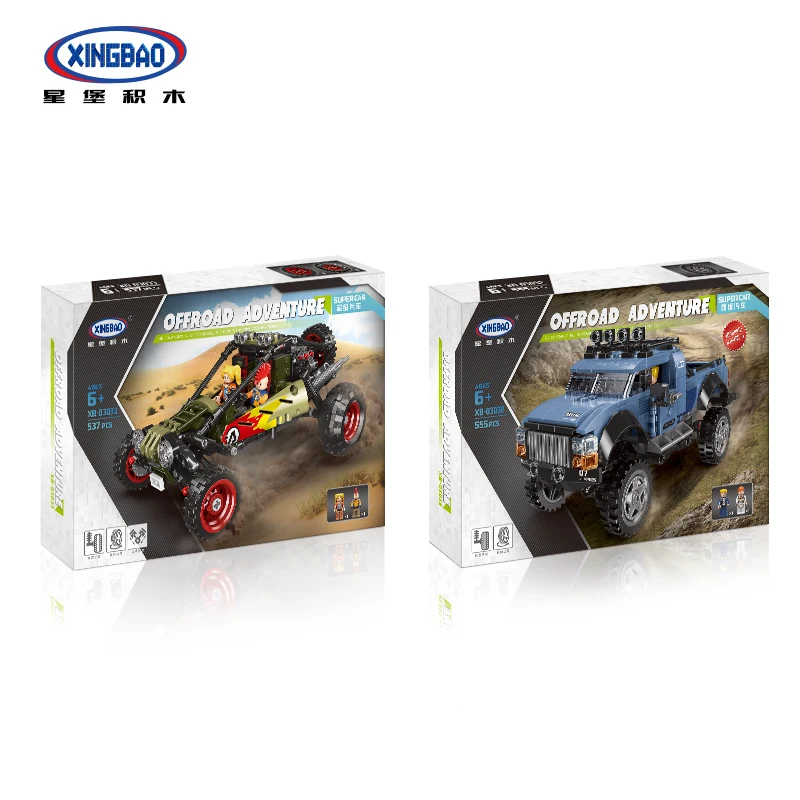 

Boy's Car Toy Off-road Vehicle Building Blocks 537pcs Buggy Slidable Car Vehicle Blocks Bricks Educational Toys for Children