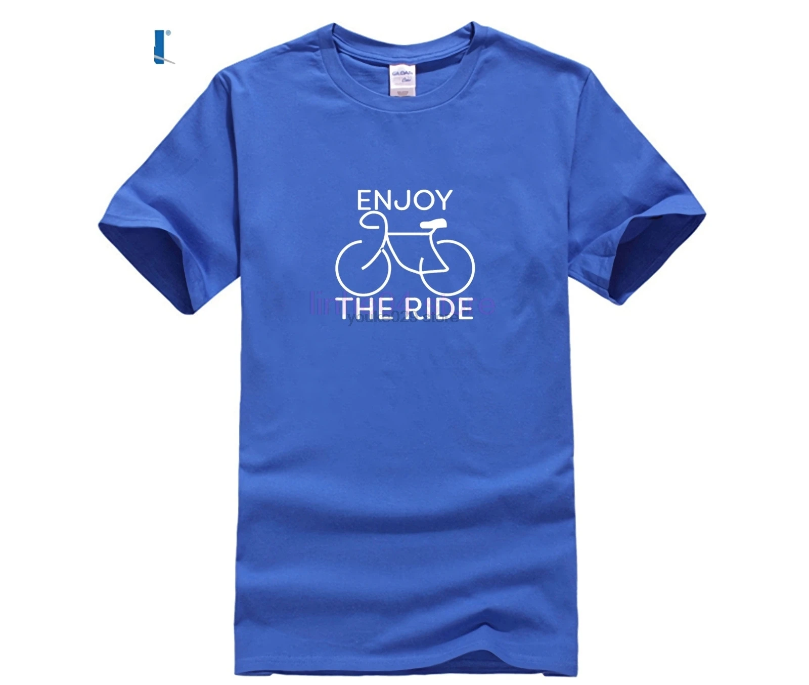 2019 брендовая дизайнерская флуоресцентная синяя футболка Enjoy The Ride Biker Мужская