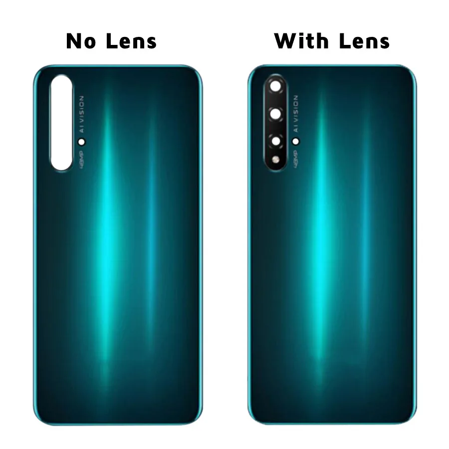 Задняя крышка батарейного отсека для Huawei Honor 20 стеклянная панель задний корпус
