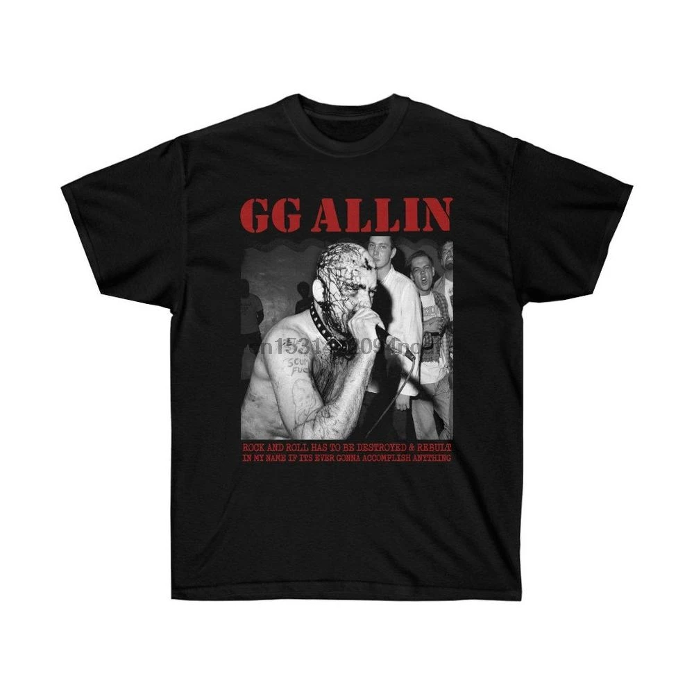 

Футболка GG Allin в стиле панк Рок G.G. Футболка Allin унисекс
