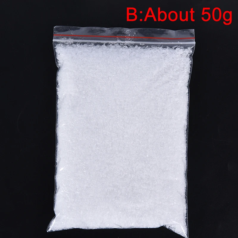 

1 Bag 8g/50g Christmas Decoration Artificial Plastic Dry Snow Powder Xmas Gift DIY Scene Prop