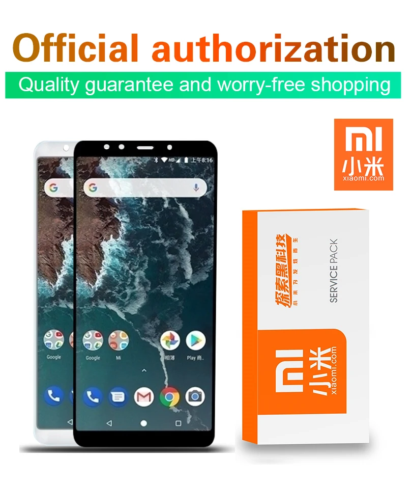 5,99 ''дисплей Замена для Xiaomi mi A2 mi A2 Global lcd кодирующий преобразователь сенсорного экрана в сборе с сервисным пакетом