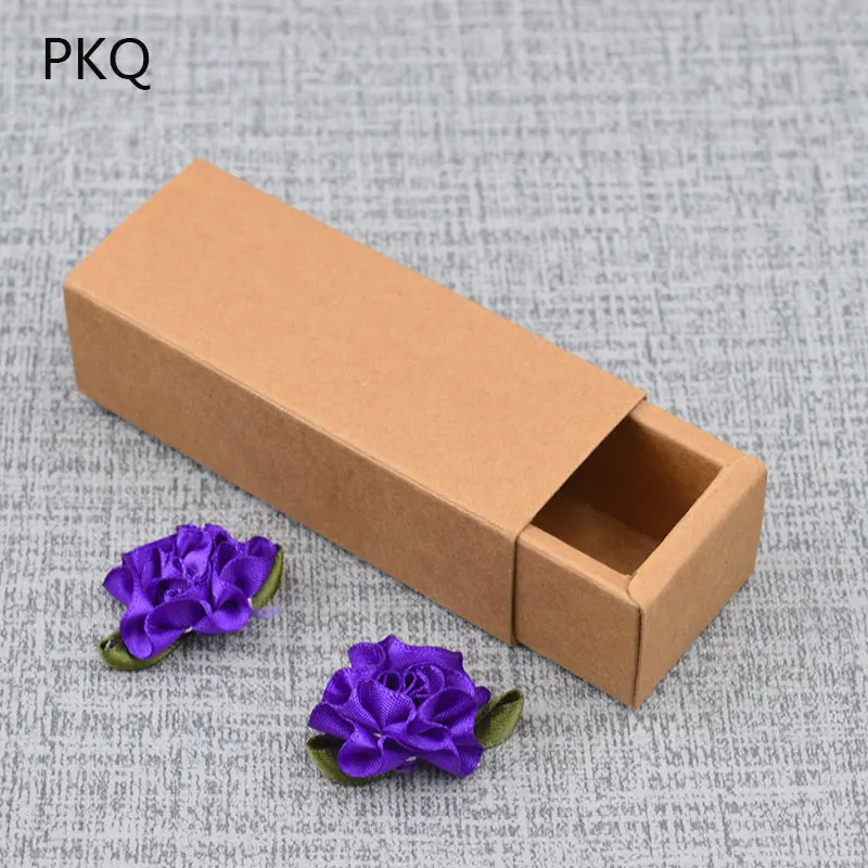 

100 Cartons Outer Size 9.7x3.9x2.9cm Inner Size 8.5x2.7x2.7cm Paper Packaging Materials Gift Box