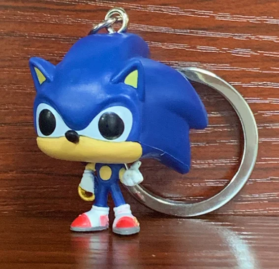 Funko POP Карманный Брелок для ключей POP Super Sonic Viny коллекционные игрушки Фигурки для детей