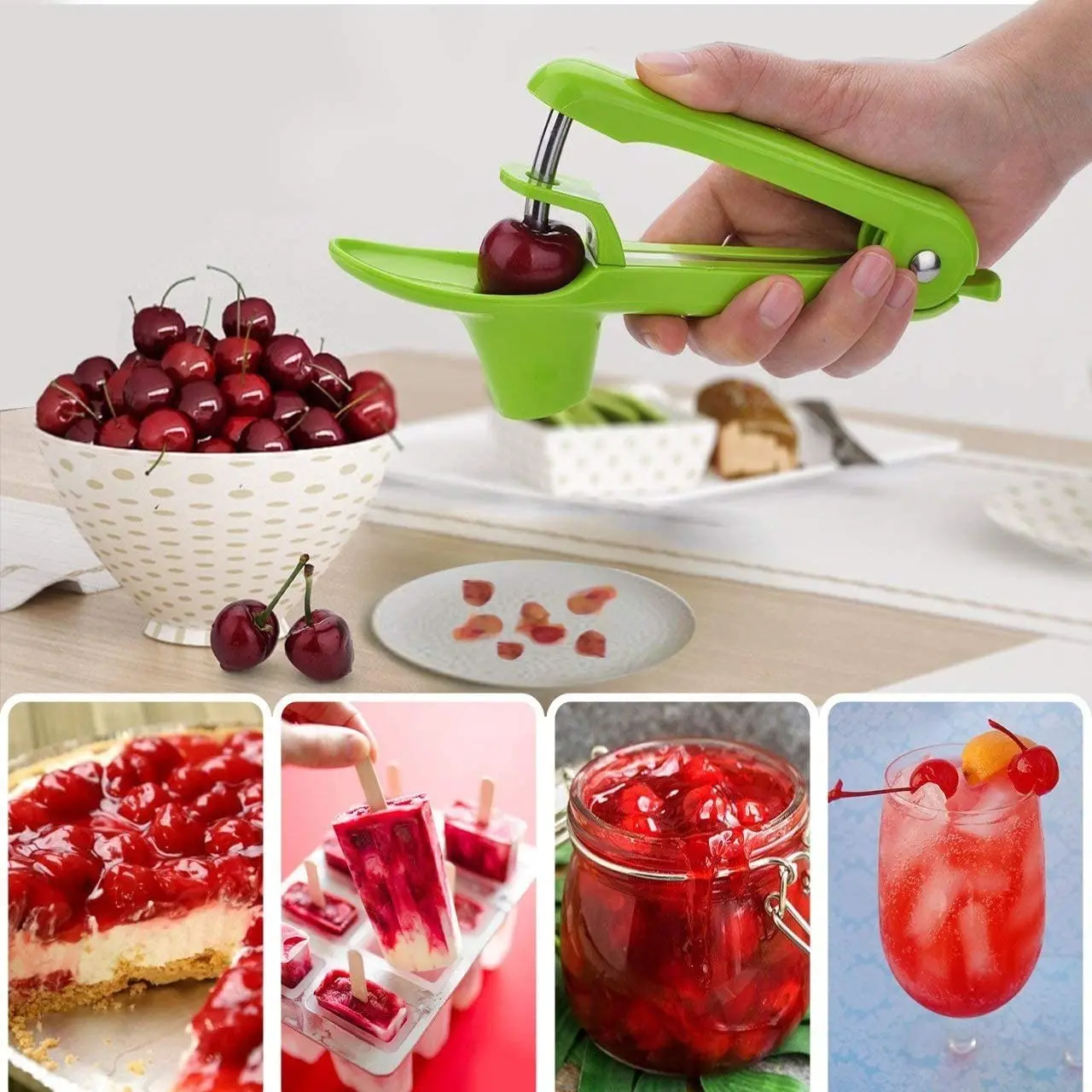 

Cherry Pitter Kitchen Aid Stone remover Cherry Pore Remover With Comfortable Handle One Hand Effortlessly And Efficiently