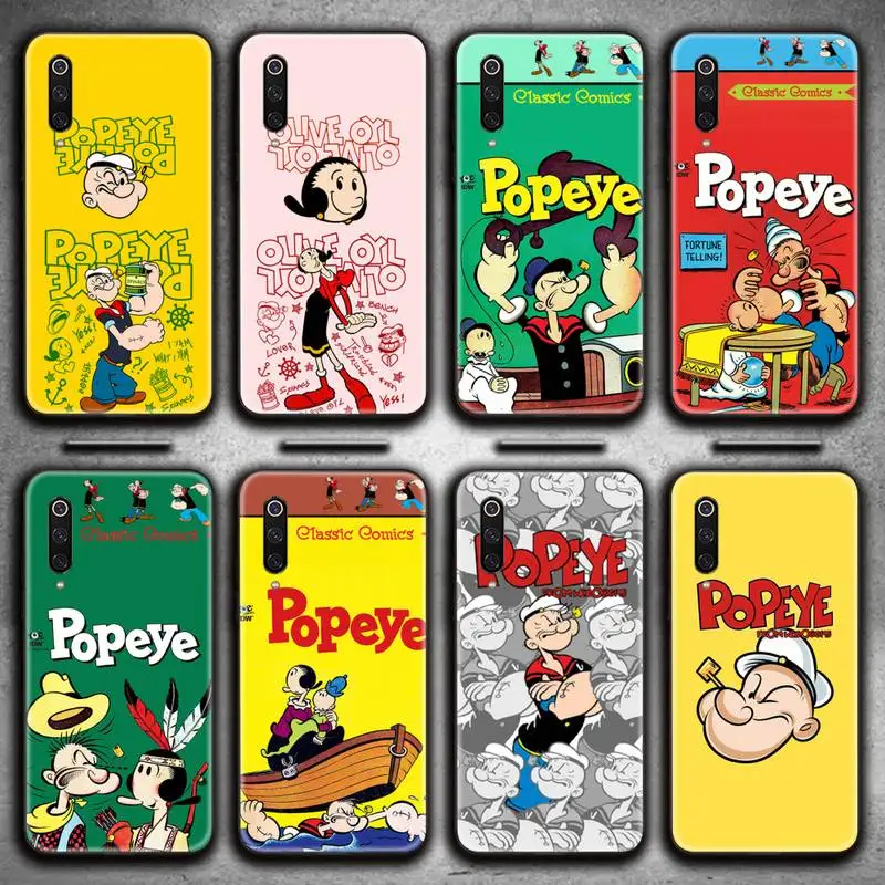 

Retro cartoon illustration po pe ye spinach Phone Case for Xiaomi Mi Note 10 Lite Mi 9T Pro xiaomi 10 CC9 9SE
