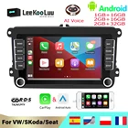 Автомагнитола Leekooluu, 2 Din, Android, Gps-навигация для Vw Volkswagen T5 Polo Skoda Golf 5 6 Passat B6 B7 Jetta