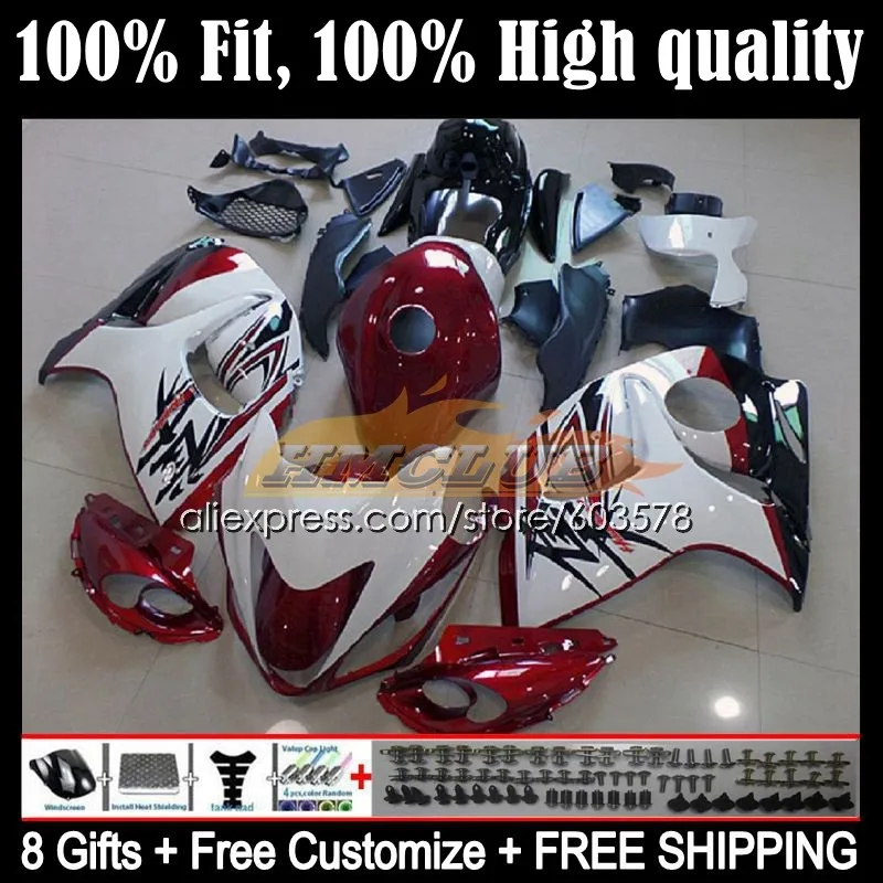 

Injection For SUZUKI Hayabusa GSX-R1300 08 09 10 11 12 13 21CL.8 GSXR1300 CC 2014 2015 2016 2017 2018 2019 Fairing red white