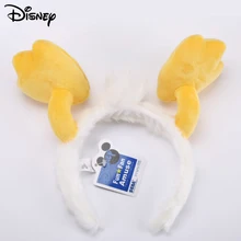 Disney Mickey Mouse Donald Duck Cartoon Stereo Plush Headwear Pretend Toy Disneyland Hair Band Party Decoration Birthday Gifts