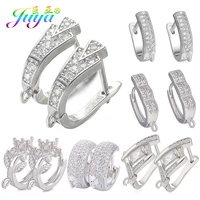 juya diy earring material basic creative leverback fastener hoop earring hooks findings for women fashion dangle earrings making