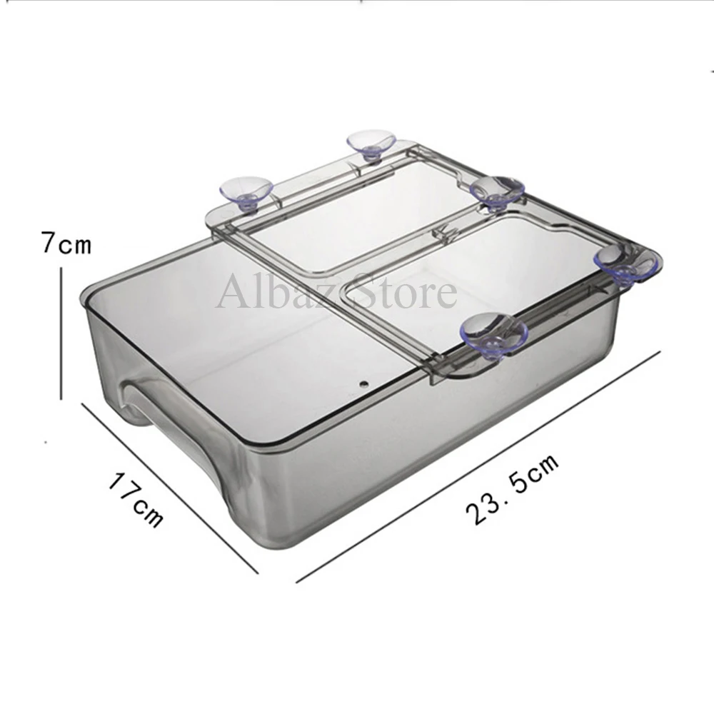 

Adjustable Suction Cup Refrigerator Storage Box Drawer Type Kitchen Crisper Hanging Fresh Spacer Layer Storage Rack Organizer