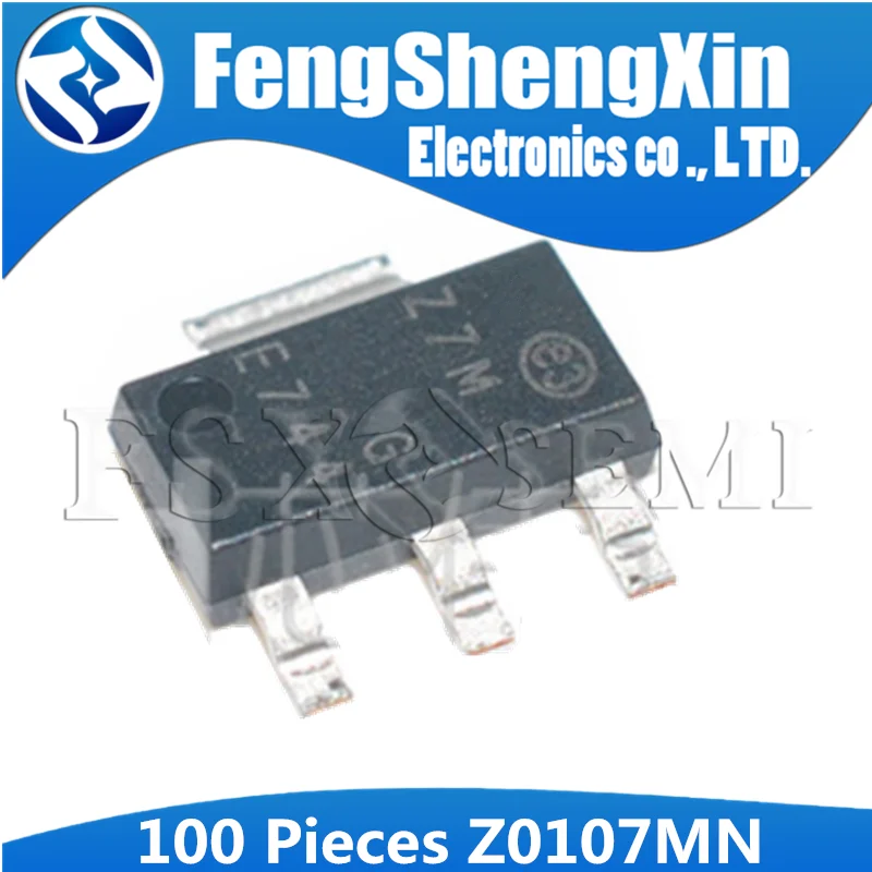 

100pcs Z0107MN Z7M SOT-223 Z0107 Z0107M 27M Triac thyristor