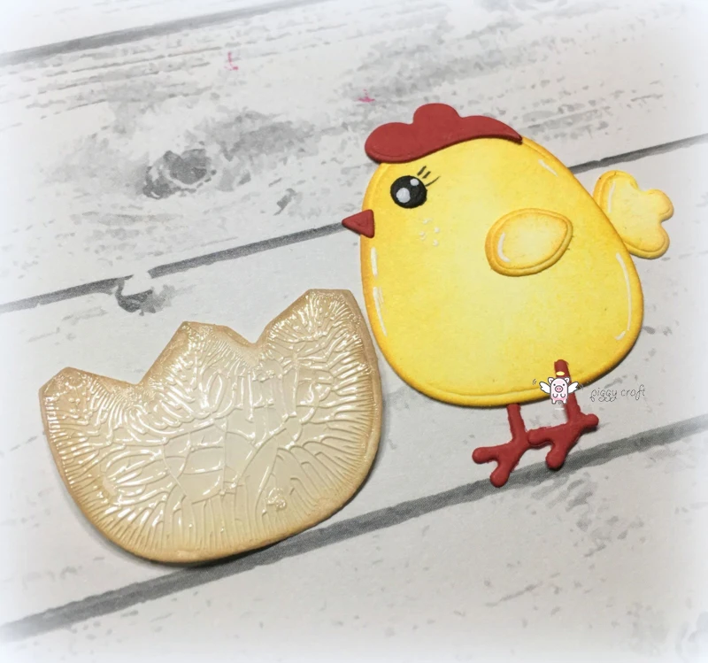 Металлические Вырубные штампы форма для вырезания Пасхальная курица яичная