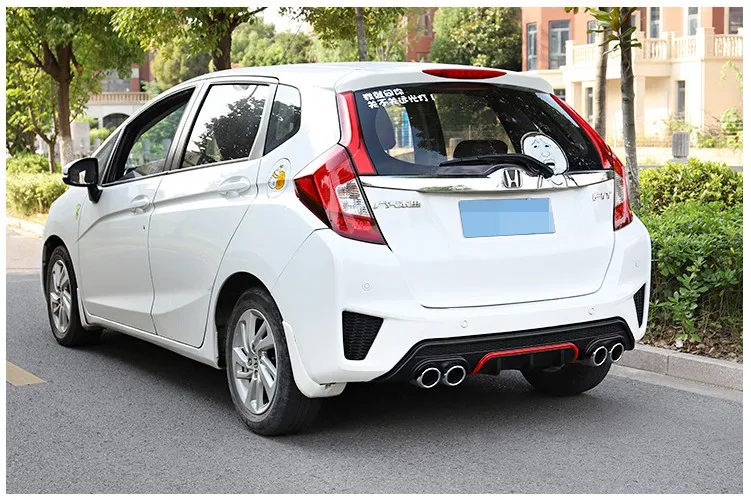Для Honda Jazz GK5 подходит задний спойлер 2014 2015 2016 2017 хэтчбек бампер диффузор