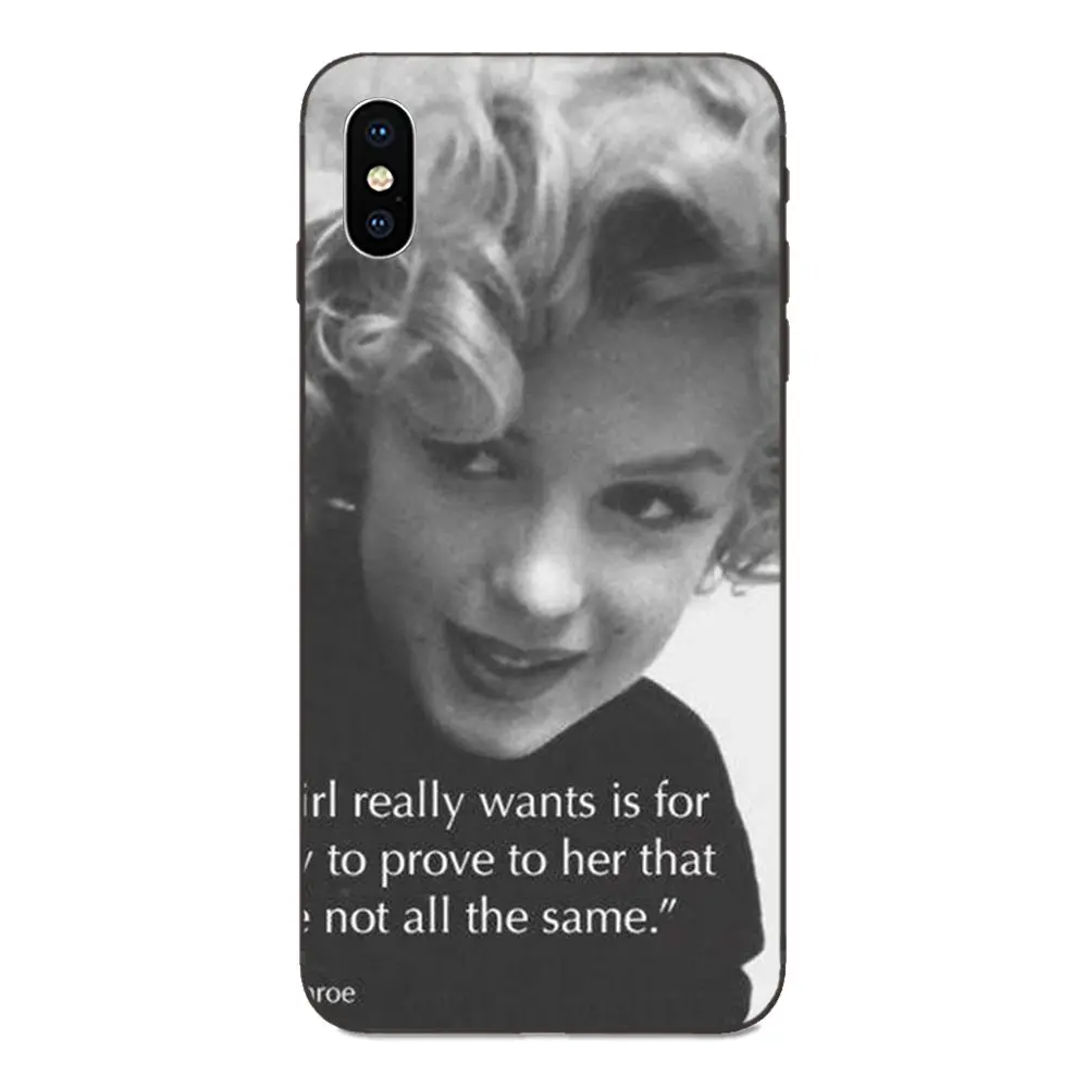 Черный чехол Marylin Monroe для Huawei Mate 9 10 20 P8 P9 P10 P20 P30 Lite Mini Play Pro P smart Plus Z 2017 2019 | Мобильные