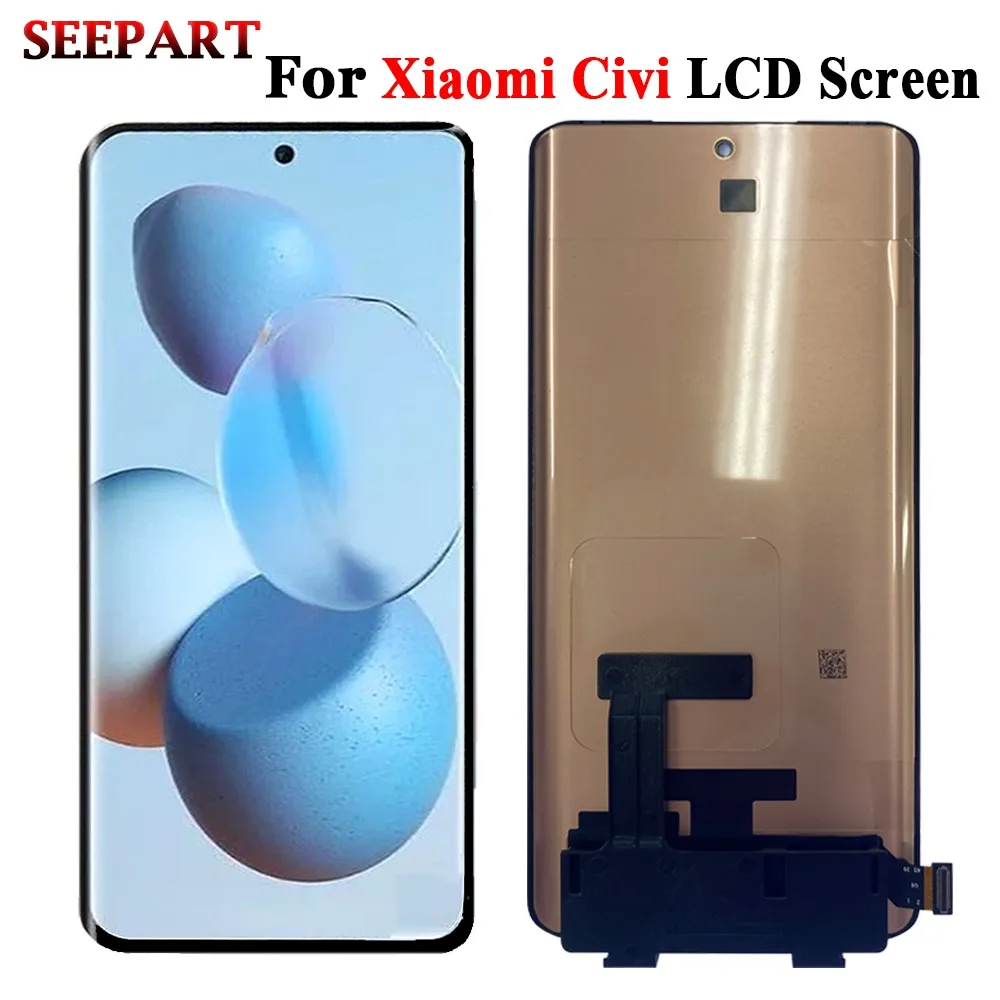 

ЖК-дисплей для Xiaomi Civi, сенсорный экран, дигитайзер в сборе, 6,55 дюйма, детали для ремонта Xiaomi Civi LCD
