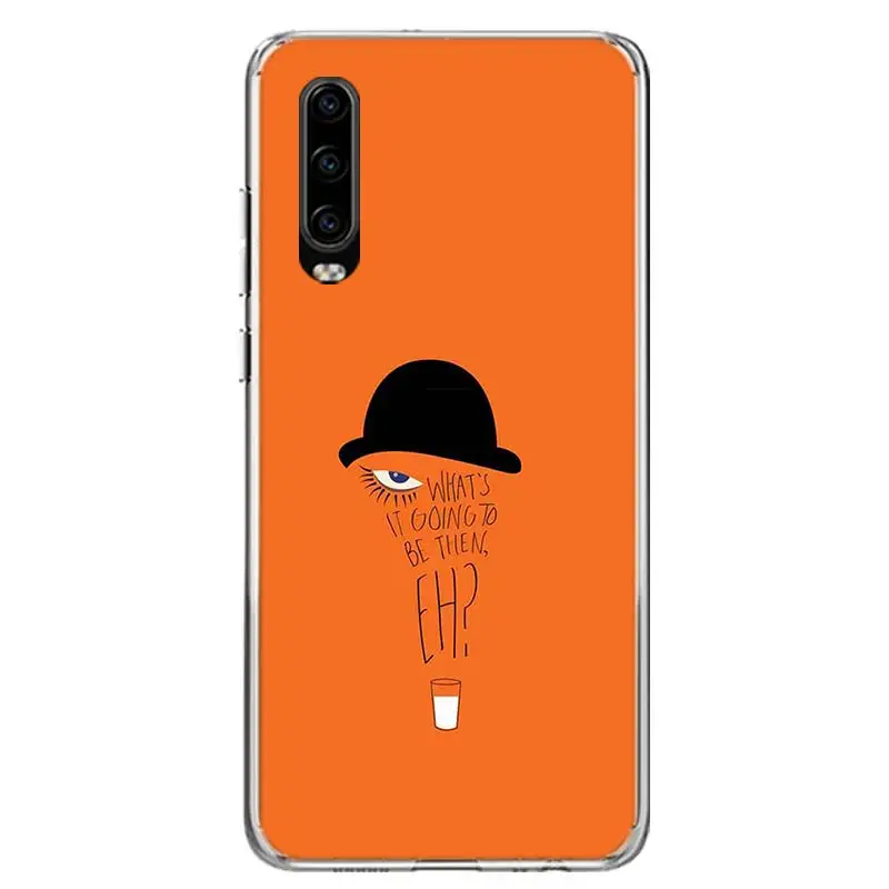 Заводной оранжевый пленочный чехол для телефона Huawei P40 P30 P20 P10 Mate 10 20 30 Lite Pro P Smart Z