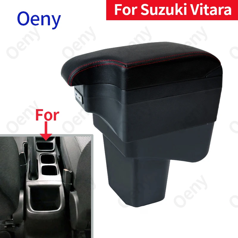 

Подлокотник для Suzuki Vitara, предназначенный для подлокотника автомобиля, контейнер для хранения, автомобильные аксессуары, интерьер, USB, прост...