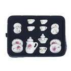 15 шт. 112 миниатюрные фарфоровые чашки для кофе и чая с цветами, керамические аксессуары для кухни