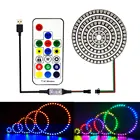 Индивидуальное светодиодное интерфейсное адресное кольцо WS2812B PixeI WS2812 IC 5050 RGB встроенный СВЕТОДИОДНЫЙ модуль 816243545 с 17 клавишами RF USB-контроллер