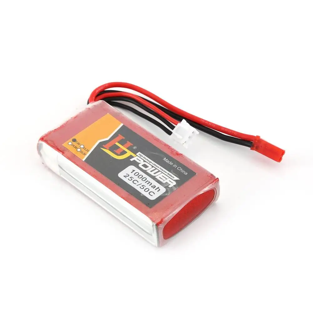 HJ 7 4 V 1000MAH 25C 2S Lipo аккумулятор JST разъем Перезаряжаемый для RC гоночный Дрон