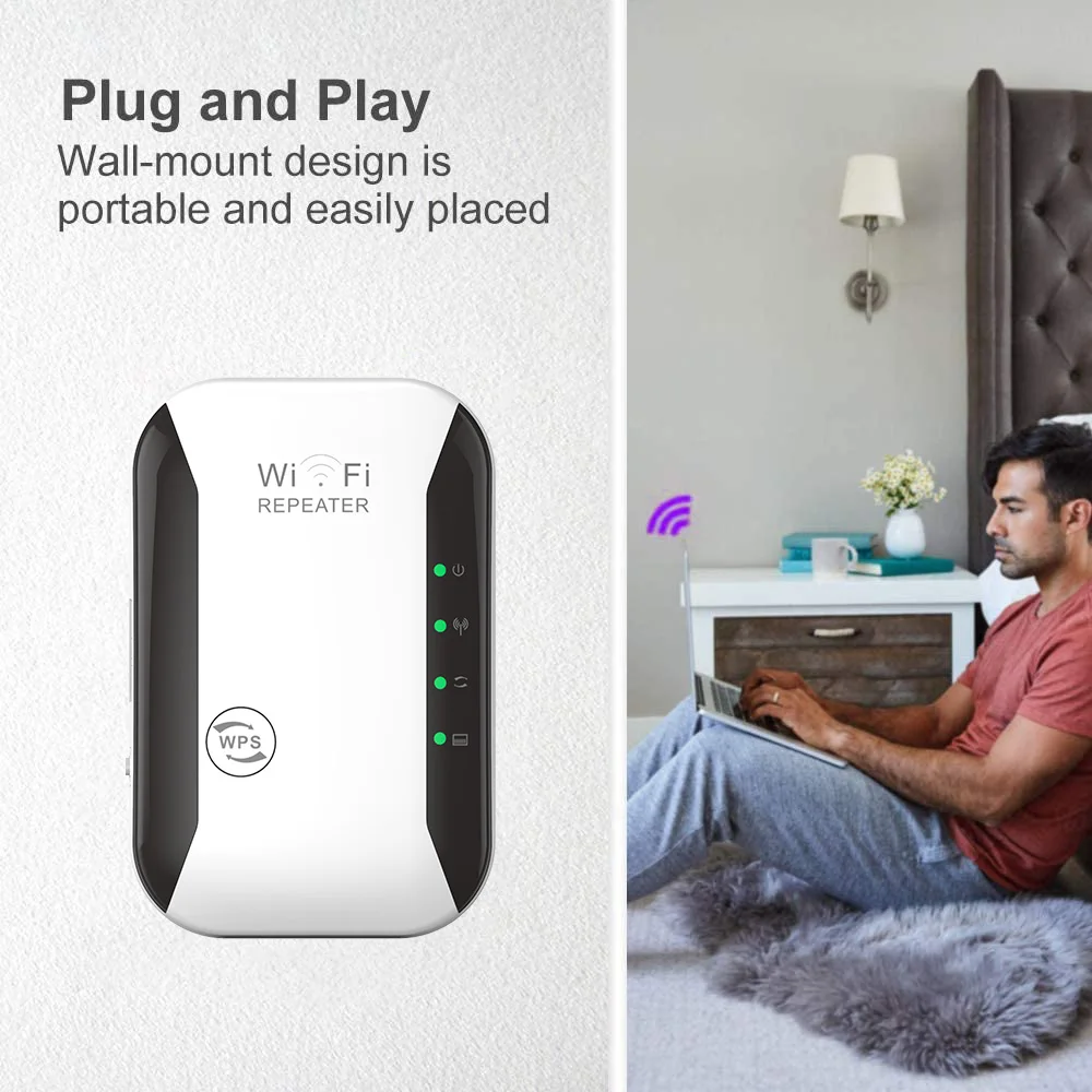 Wireless Wifi Repeater Wifi Range Extender Router Wi-Fi Signal Amplifier 300Mbps WiFi Booster 2.4G Wi Fi Ultraboost Access Point