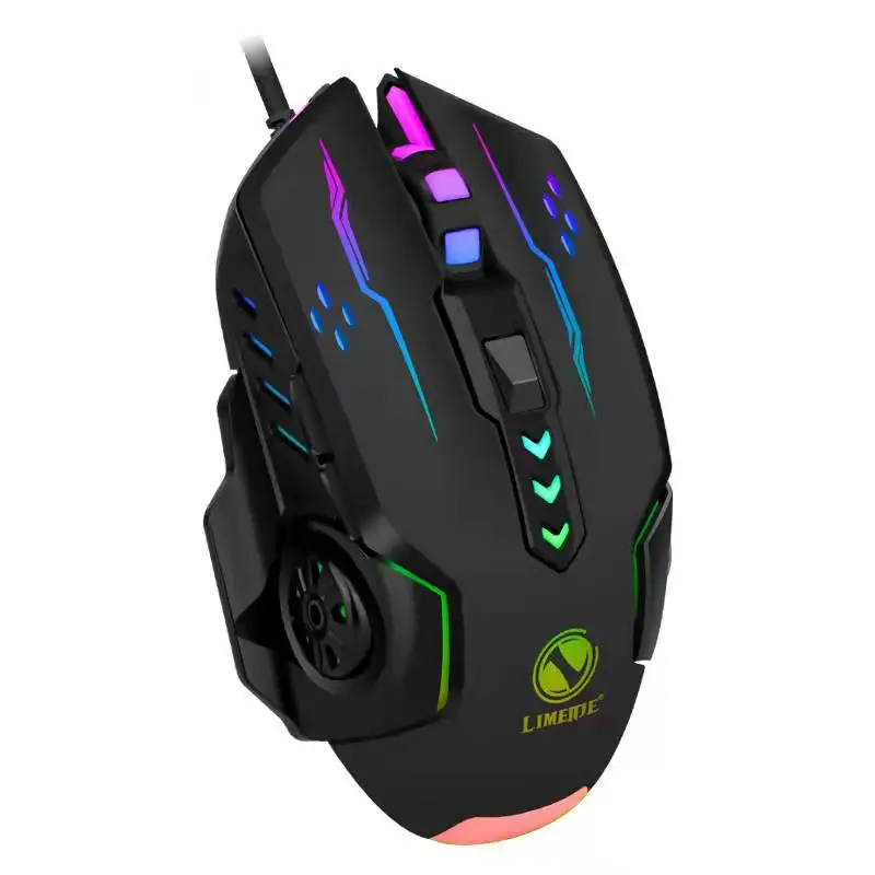 

Mute Wired Gaming Mouse 1600 DPI Optical 6 Button USB Mouse With RGB BackLight Mute Mice For Desktop Laptop Computer Gamer Mouse
