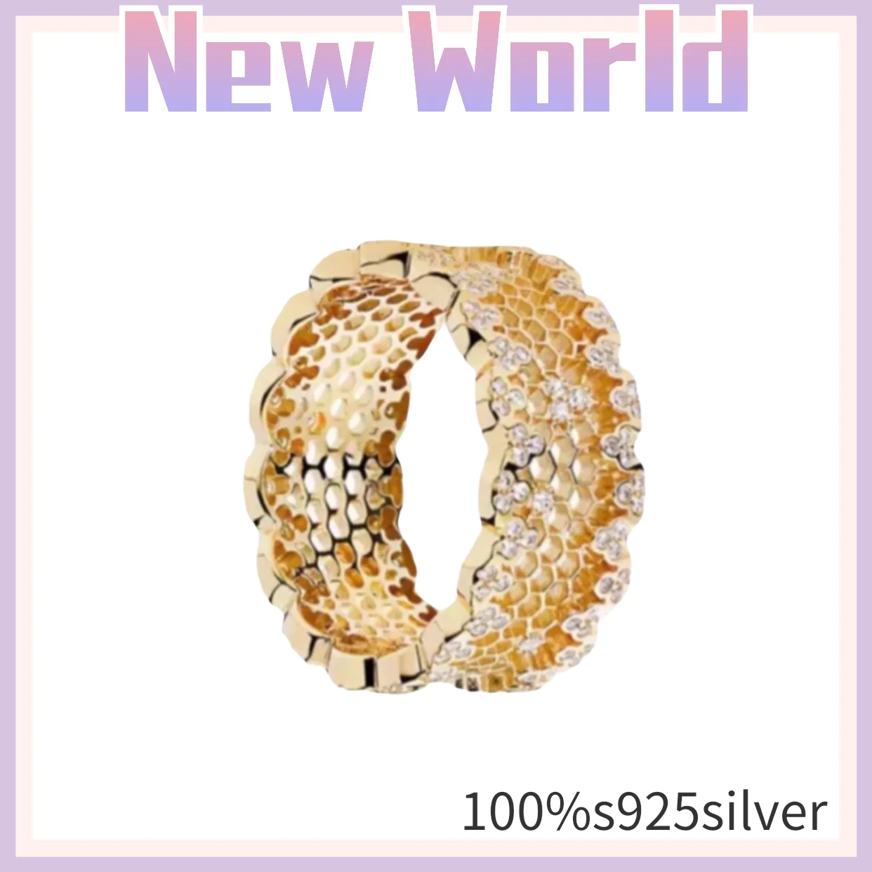 

Hot style 100%925 Sterling pandora Silver Charm Ring Pandodiy custom-made classic personality gift for women on anniversary