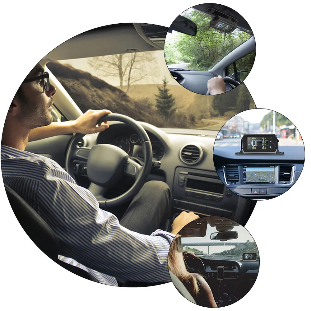 

1 Set Tire Pressure Monitor Real-time Detecting Device for 6-wheel Vehicles