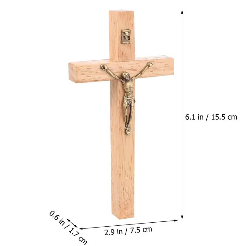 Крест из сплава цинка Иисус католический 1 шт. однотонный для украшения церкви