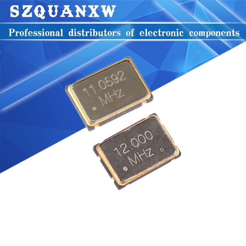 

Active Crystal Oscillator 5070 4P 4/6/8/10/12/16.384/20/24/25/30/40/50/80/125/32.768/11.0592/4.9152/22.1184MHZ/MHZ 5*7MM 7050