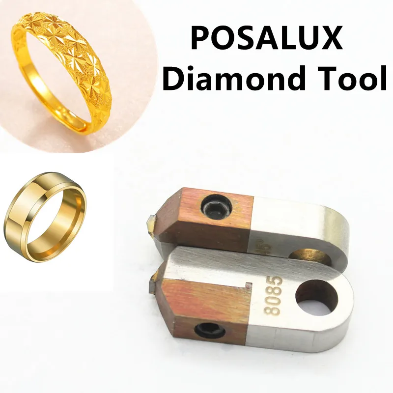 Jewelry Making Polishing Tools  V Shape Flat Diamond MCD Laser Posalux Cutter for Gold Silver Brass Engraving Knife