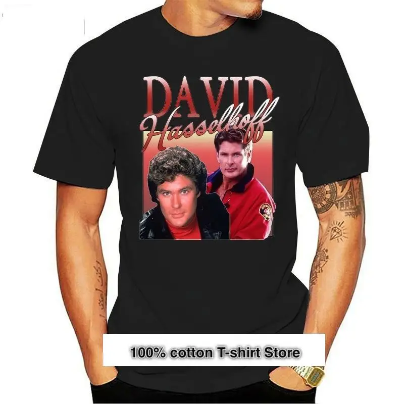 

David Hasselhoff-Camiseta de los 90, Высококачественная винтажная камиза, de caballero, Rider, Baywatch