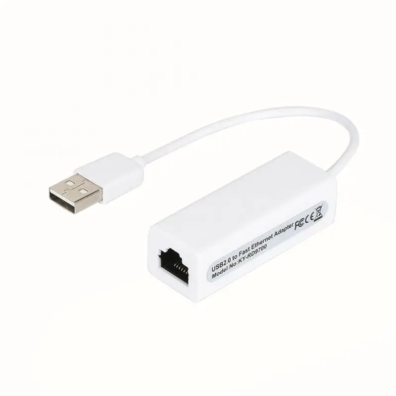 

NEWEST USB2.0 To Ethernet Network LAN Adapter Card 10Mbps Adapter For Windows7 Super Speed USB 2.0 To RJ45 PC Laptop LAN Adapter