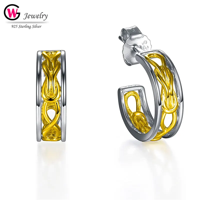 

Fashion Hollow Out Hoop Women Earrings Dangle Studs Hoops Silver Wedding Jewelry Vintage Earrings