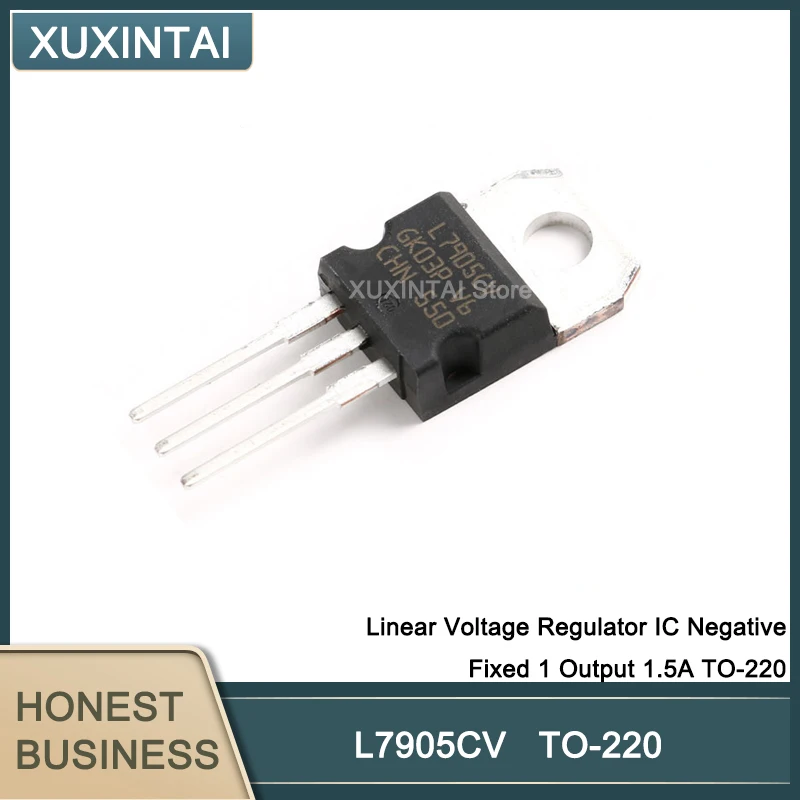 

100 шт./лот L7905CV L7905C линейный регулятор напряжения IC отрицательный фиксированный 1 выход 220 А до-