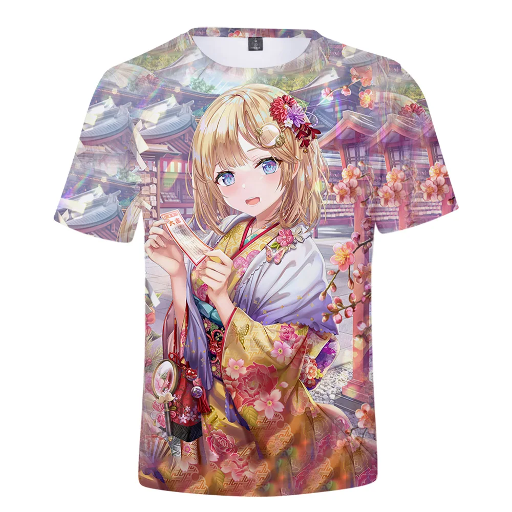 HOLOLIVE VTuber Ватсон Амелия 3D принт Весна Лето преппи Мужская/женская уличная одежда