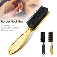 plating handle hairdressing soft barber neck duster hair brush hair cleaning brush broken hair remove comb hair styling tools