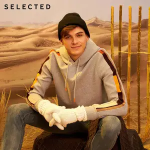 Мужская контрастная Осенняя Толстовка S  41934D512