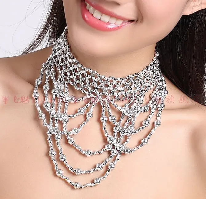 Новый! бусы танец живота аксессуары старший кисточкой ожерелье для женщин