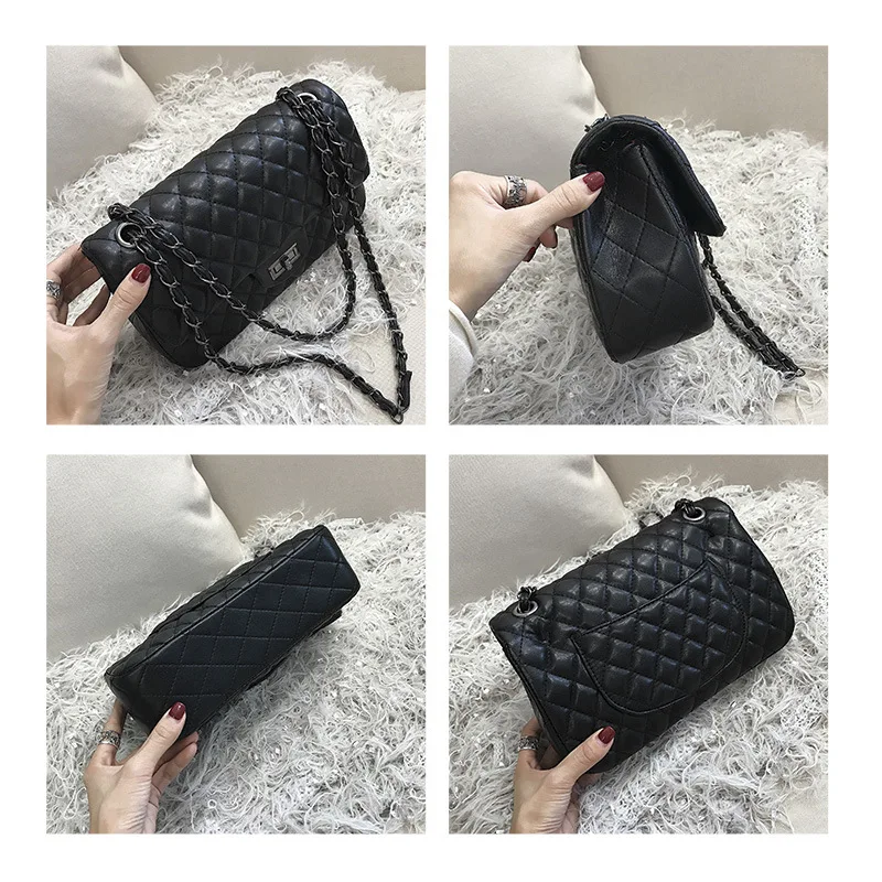 

Lingge chain bag 2020 spring fashion Pu women's bag