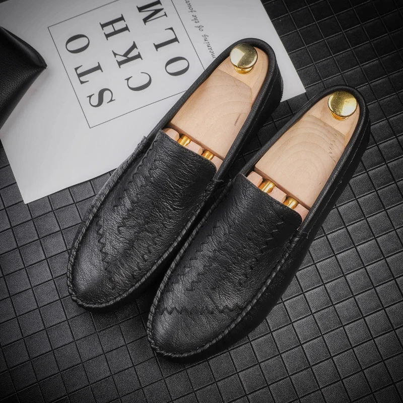 

[Long-term Availability] Spring New Hot Style Doudou Shoes Men 's Casual Korean Shoes Small Leather Shoes Men 's Control