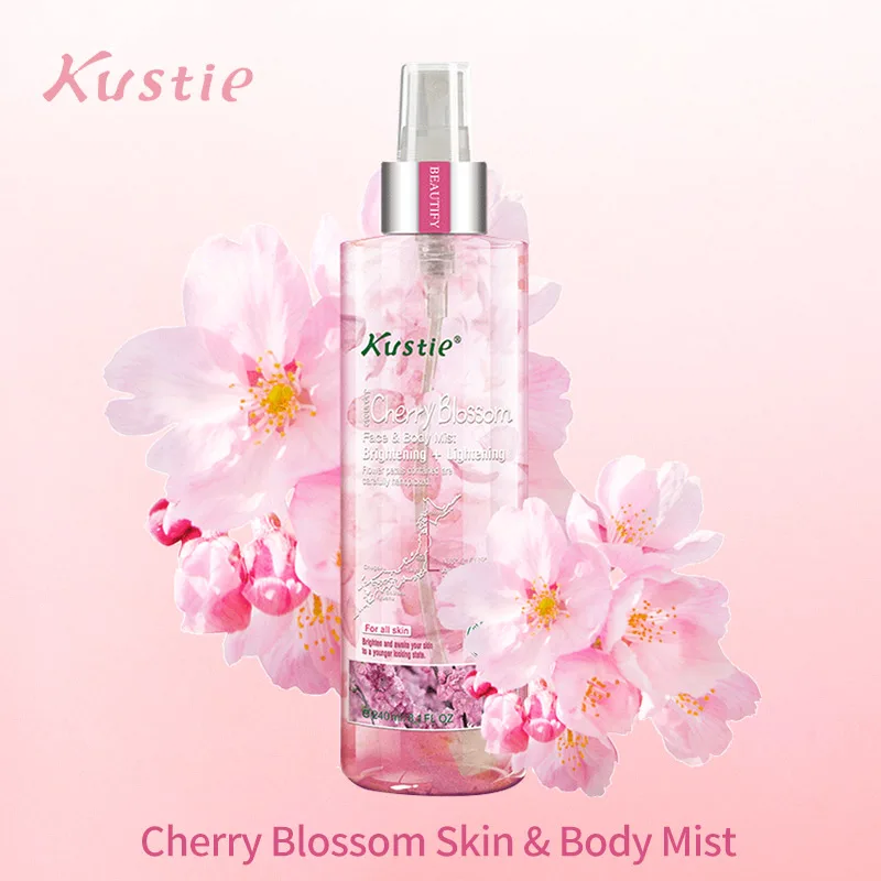 Kustie Cherry Blossom Спрей для кожи и тела цветок эссенция аромат спрей питание