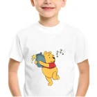 Детская летняя футболка с рисунком из мультфильма Винни-пух и медовый