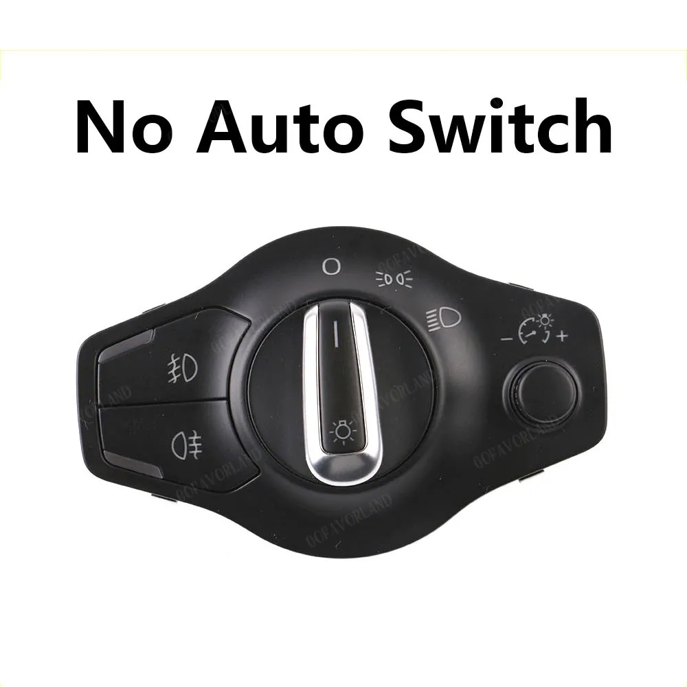 No Auto Switch Хром авто фары многофункциональный переключатель дождя сенсор комплект для Audi Q5 A5 S5 A4 S4 Avant B8 8K0941531 как AK AR 8U0 955 559 C - Цвет: No Auto Switch