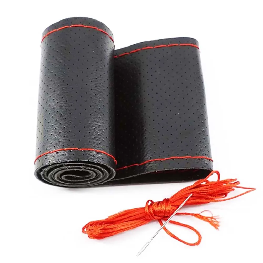 Автомобильная оплетка на руль с перфорацией и шнуровкой чехол автомобильный из