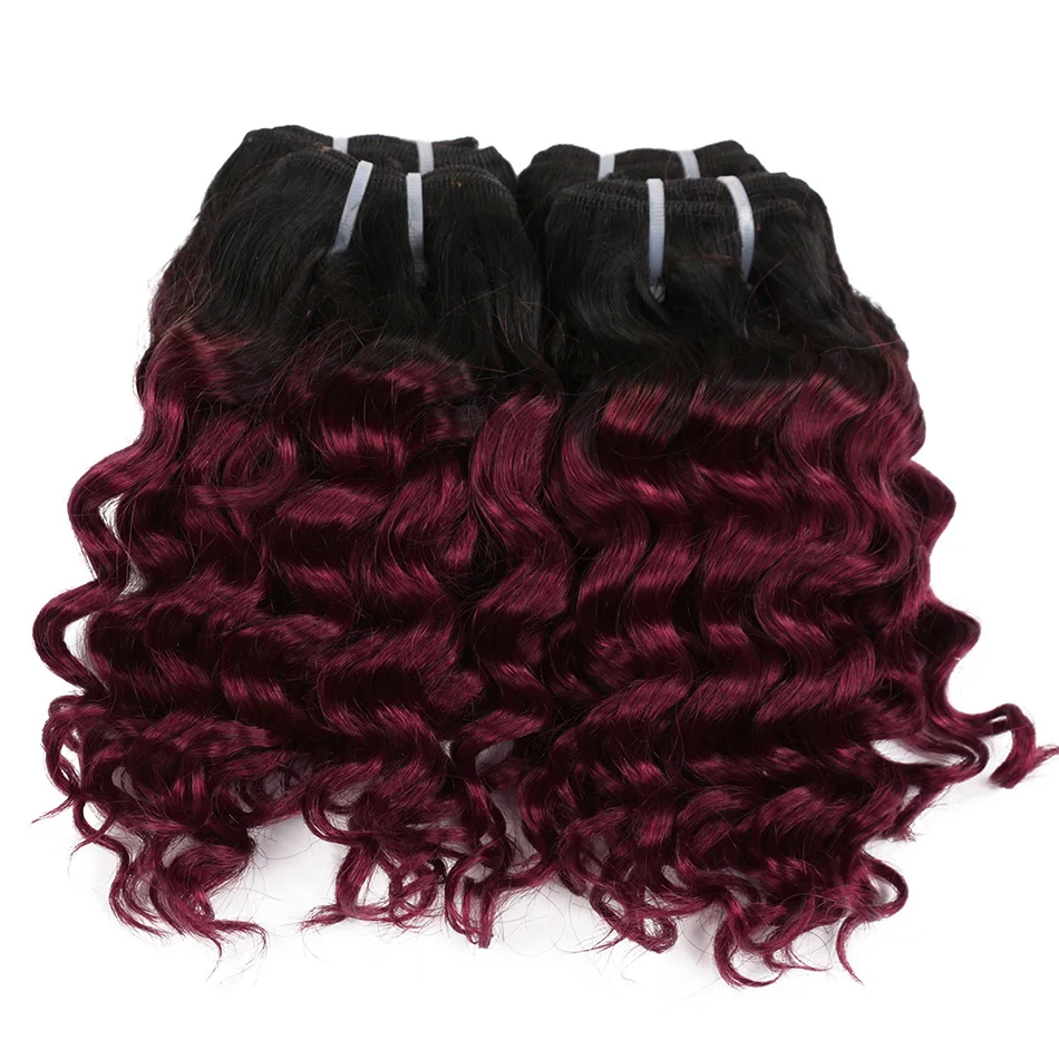 Реальный Красота глубокая волна эффектом деграде (переход от темного к 1B/27 волосы