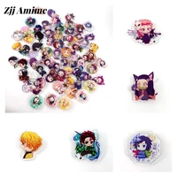 hot japanese anime brooch demon slayer acrylic brooch diy decoration backpack clothes hat gifts for friend fans gift