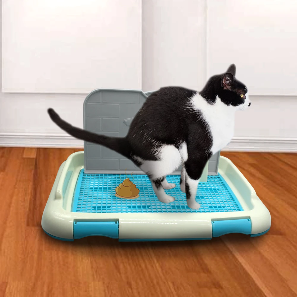 Bandeja de inodoro de entrenamiento para perros y gatos, orinal de interior, accesorios para perros peque&ntilde;os, productos para mascotas-4